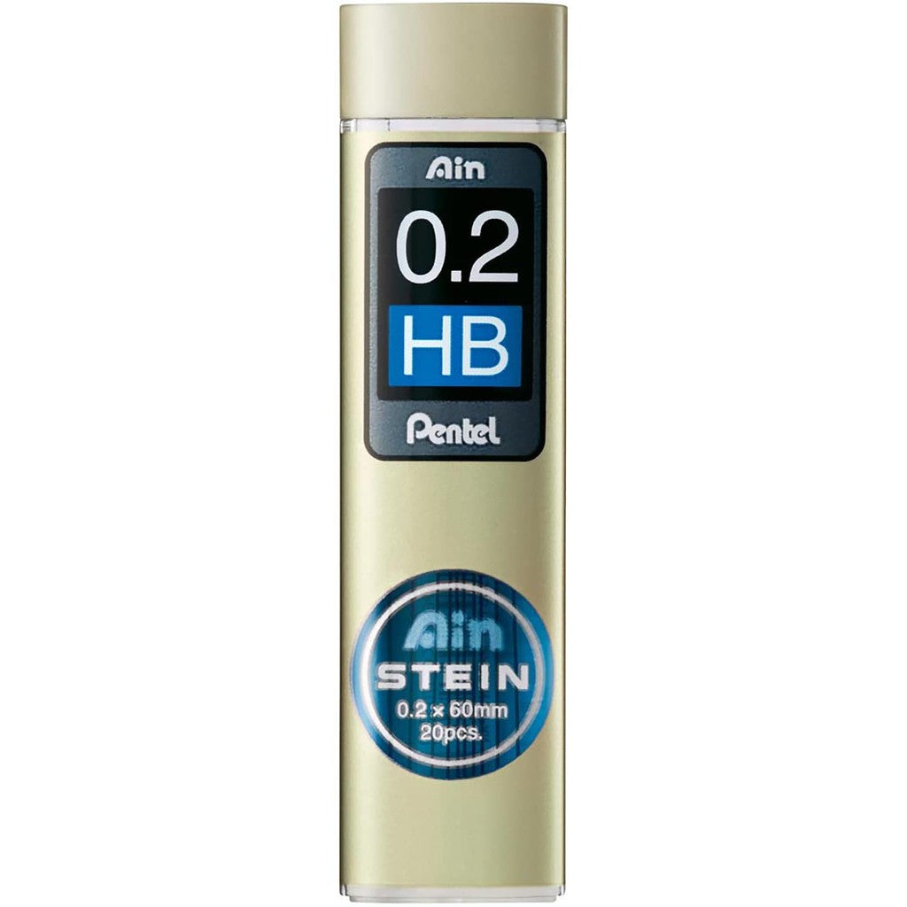 Pentel Ain Stein High Polymer Mechanical Pencil Lead- 0.2 mm, 0.4 mm 0.2/0.4mm