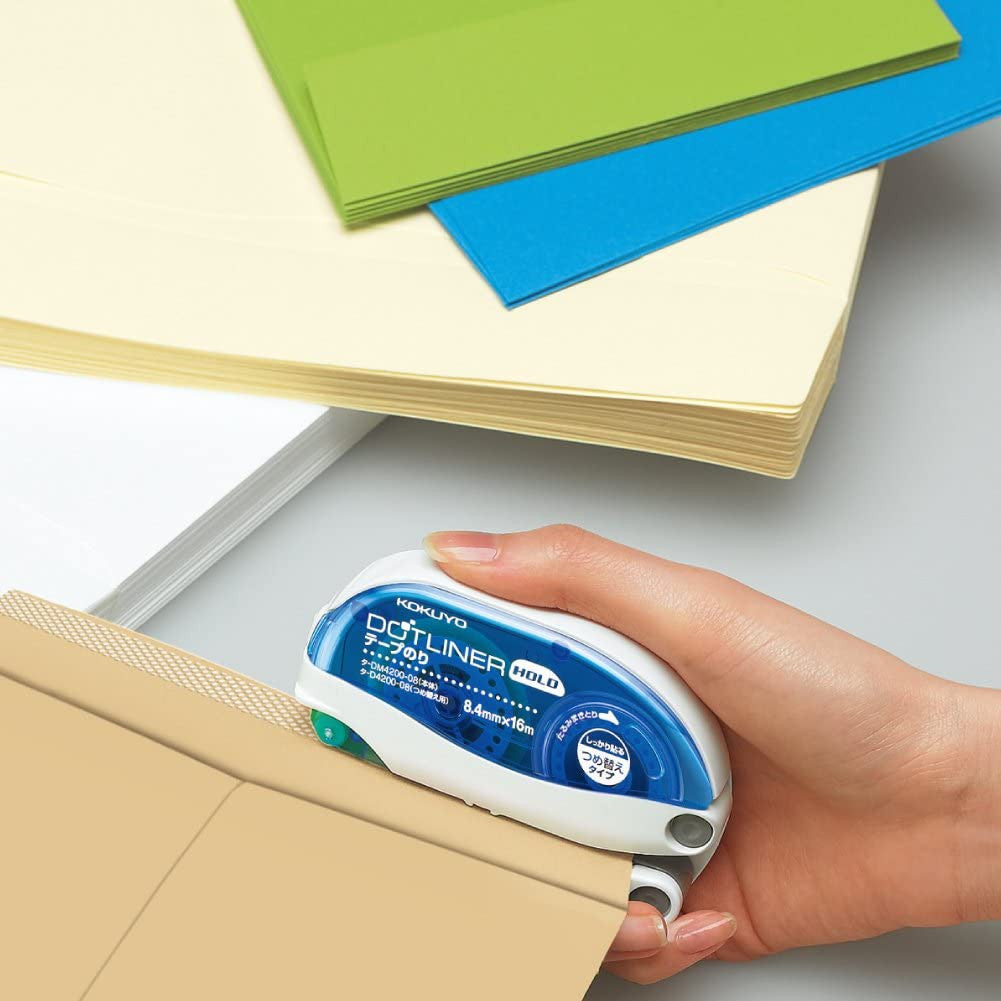 KOKUYO Dotliner Glue Tape Standard, Long, Hold, Long50, Power (refill or tape set) TA-DM400-08N D400-08N