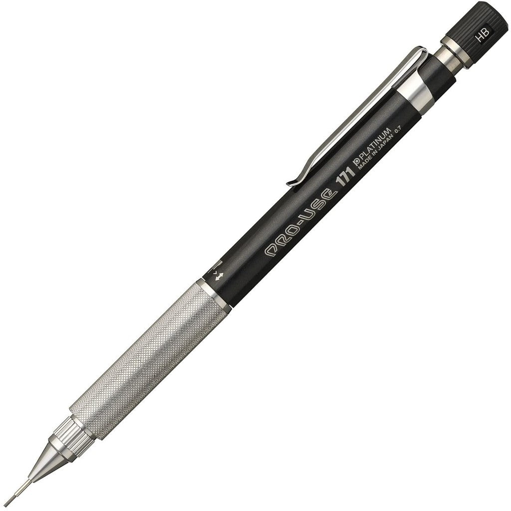 Platinum Pro-Use 171 Drafting Pencil Metal Grip Professional Mechanical Pencil (0.3mm 0.5mm 0.7mm 0.9mm)