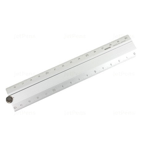 Midori Aluminum Extendable Ruler 30cm 11.8 inches Made in Japan
