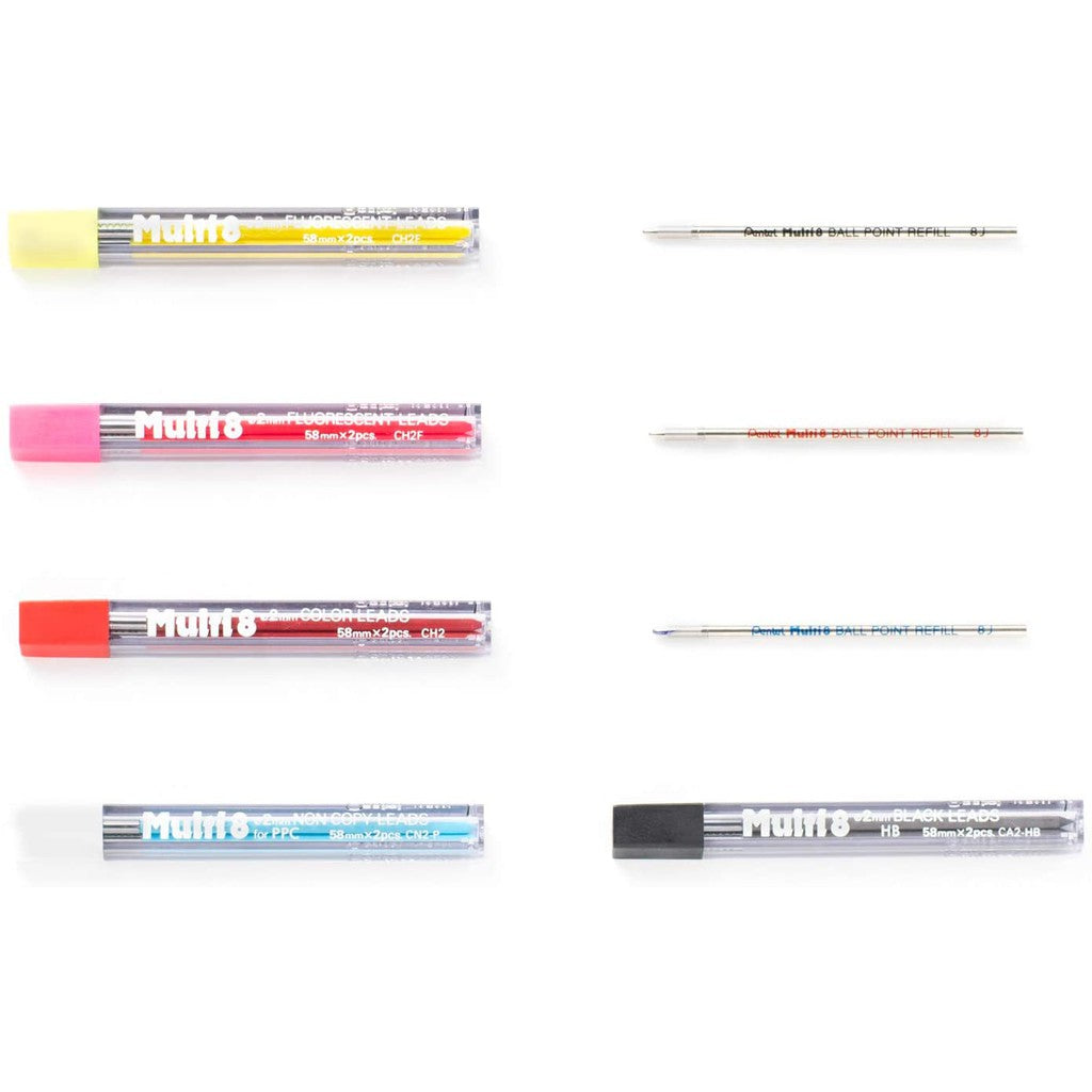 Pentel Super Multi 8 0.7 mm Ballpoint Pen 2 mm Lead Holder (japan import) Multi8 PH803