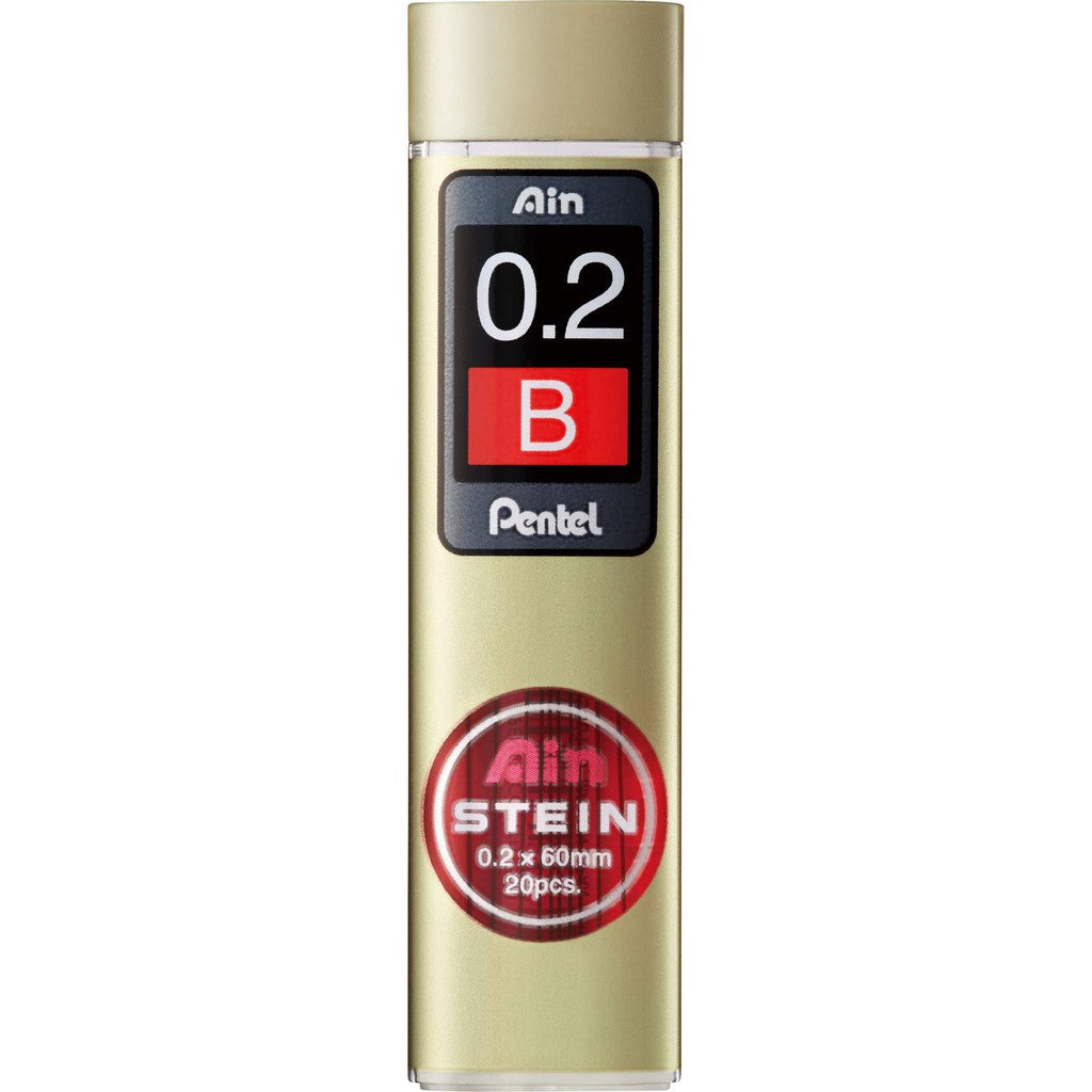 Pentel Ain Stein High Polymer Mechanical Pencil Lead- 0.2 mm, 0.4 mm 0.2/0.4mm