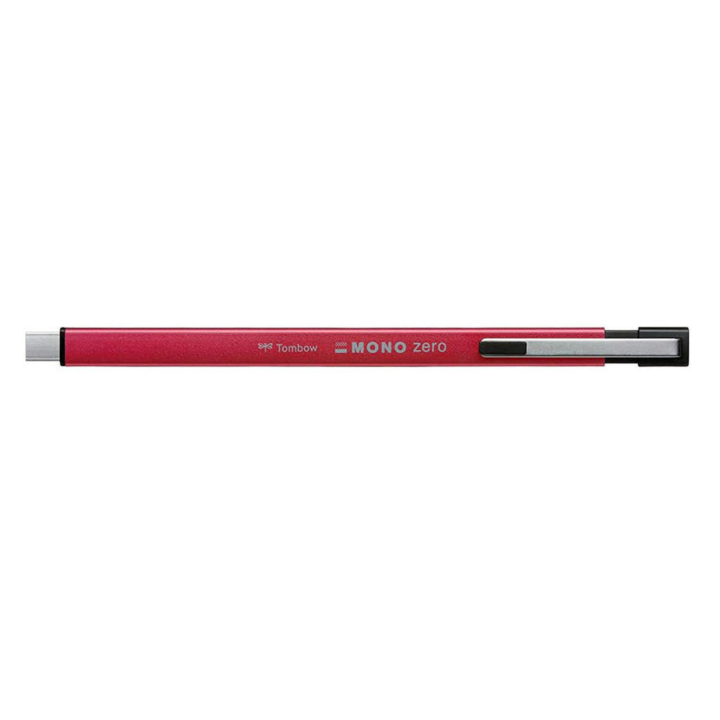 Tombow Mono Zero Metal Type EH-KUMS Retractable Eraser - Silver