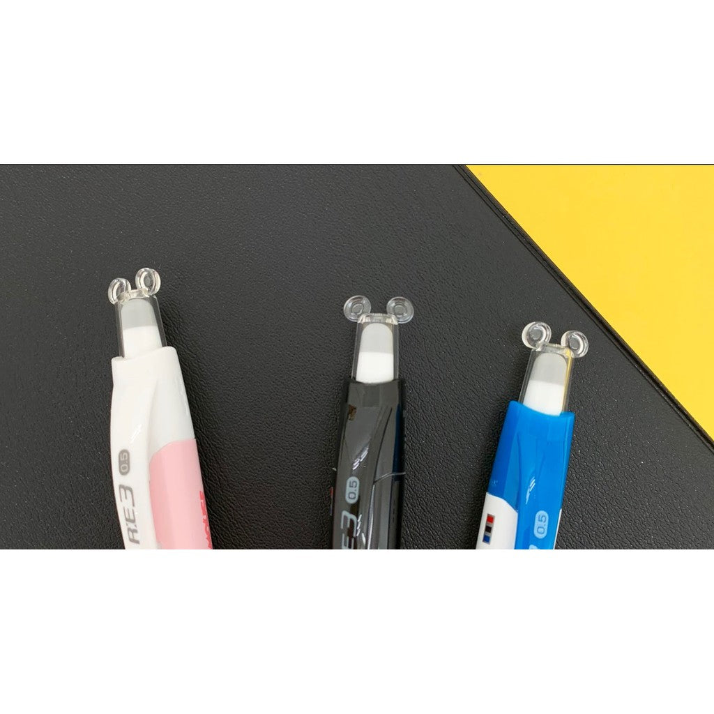 Disney Uni-Ball Erasable 3 Color Ballpoint Pen RE3 Multicolor Mitsubishi Pencil Thermal Erase Ink RE-3