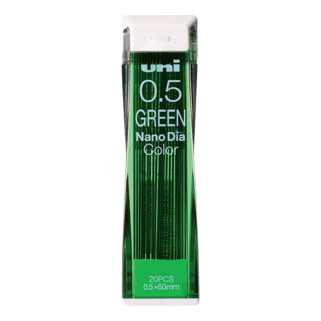 Uni Nano Diamond Color Erasable Lead - 0.5 mm - Orange Green Red Mint Blue Pink