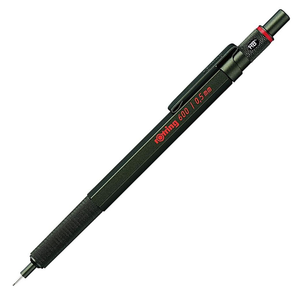 rOtring 600 Special Color Edition Full Metal Drafting Pencil (0.5 mm), Ballpoint Pen, Blue / Red / Green rotring