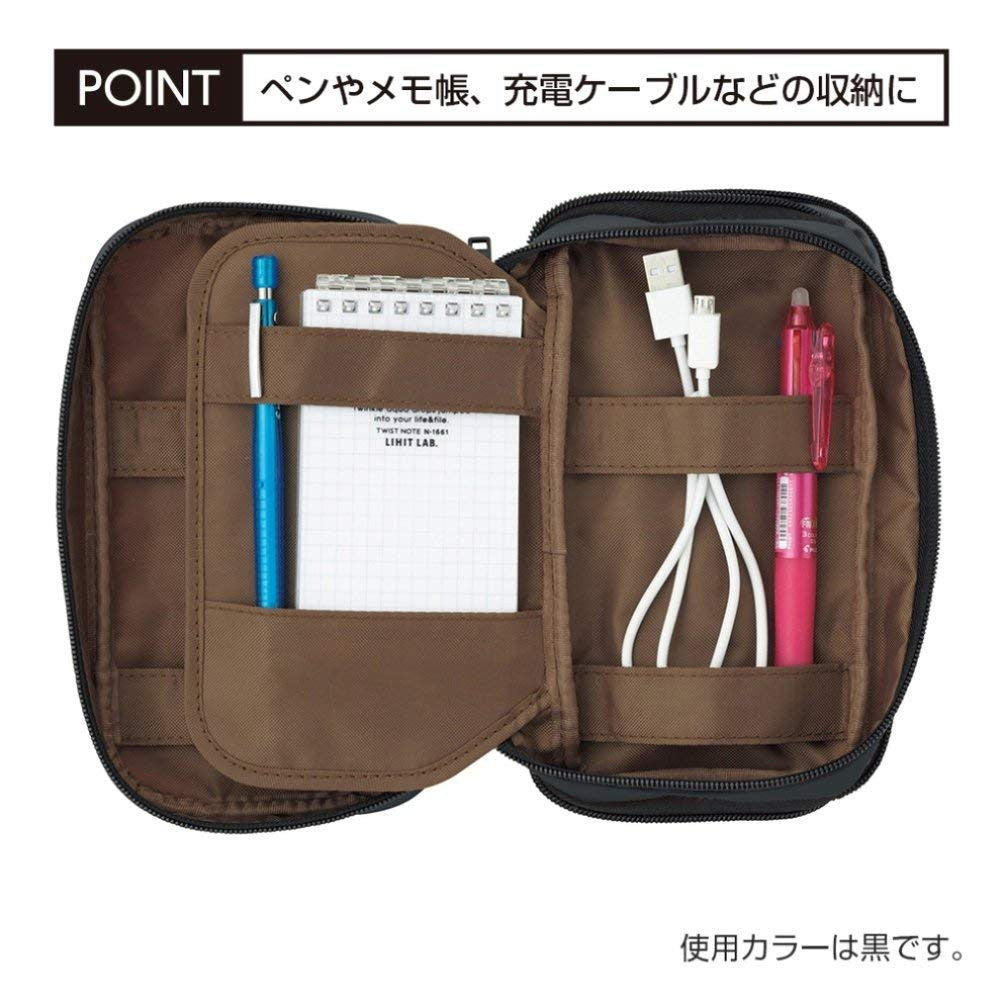 Original Lihit Lab Pen / Pencil Case - Book Type XXL (Triple)