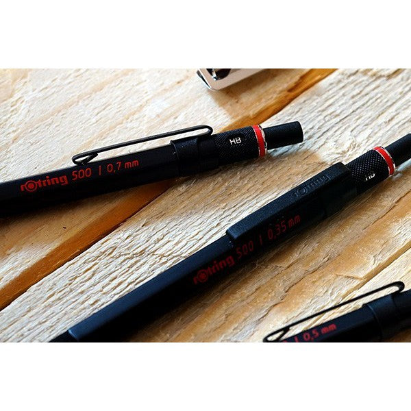 Rotring 500 Drafting Mechanical Pencil Black Body (0.35mm, 0.5mm, 0.7mm) rotring