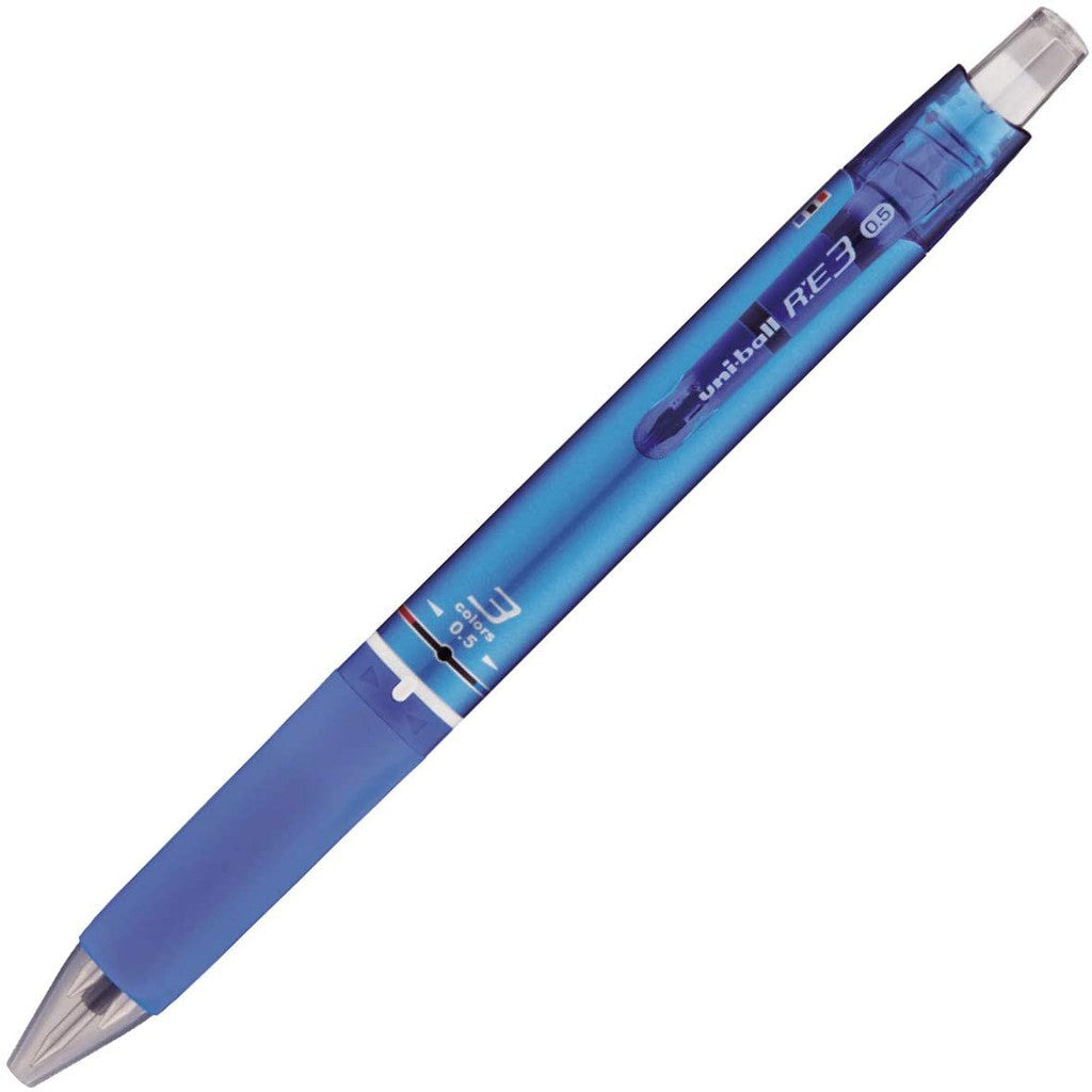 Uni-Ball Erasable 3 Color Ballpoint Pen RE3 Multicolor Mitsubishi Pencil Thermal Erase Ink RE-3