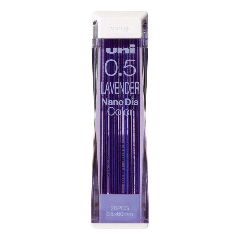 Uni Nano Diamond Color Erasable Lead - 0.5 mm - Orange Green Red Mint Blue Pink