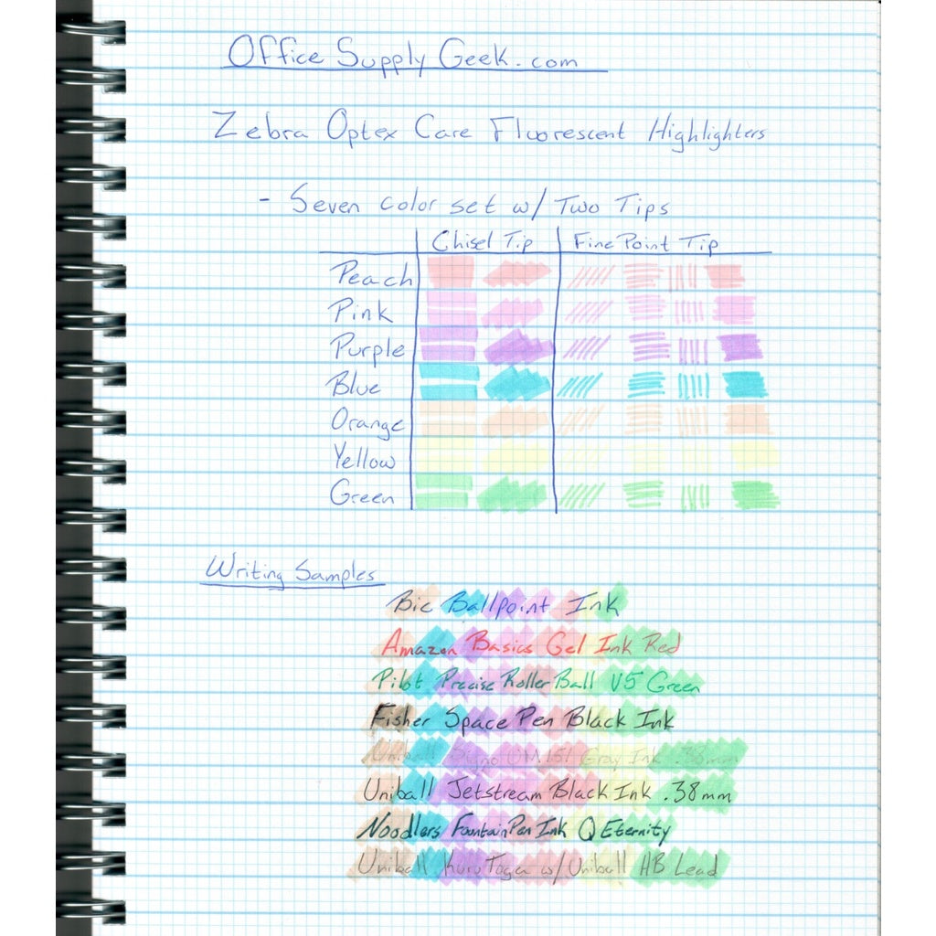 Zebra Highlighter Optex Care - Japan Edition Water Proof Light Resistant Double Sided Bight