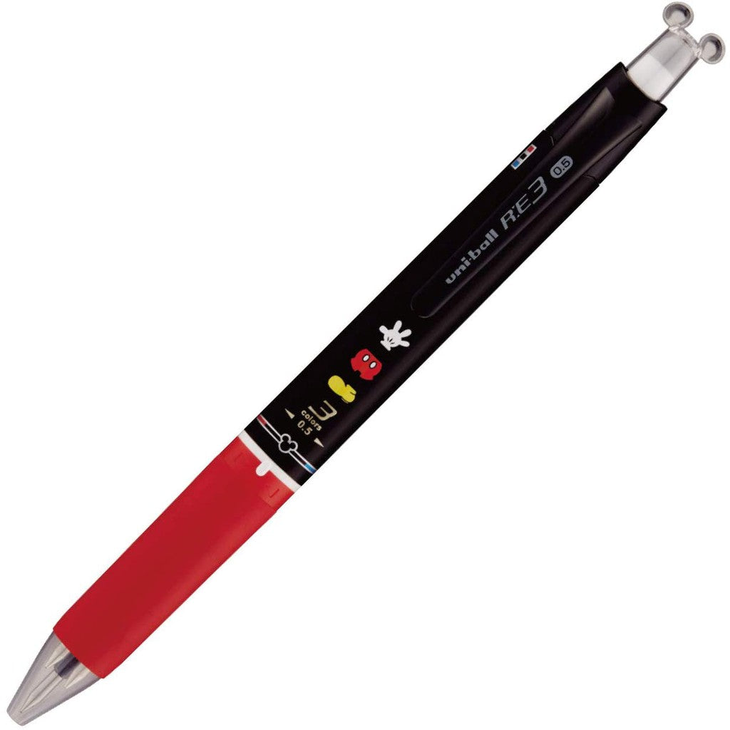 Disney Uni-Ball Erasable 3 Color Ballpoint Pen RE3 Multicolor Mitsubishi Pencil Thermal Erase Ink RE-3
