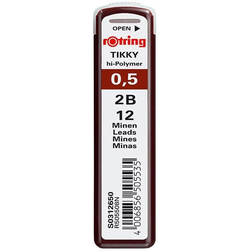 Rotring Tikky Hi-Polymer Pencil Lead (0.3 0.35 0.5 0.7 0.9 1.0 2.0 mm 2H H HB B 2B)