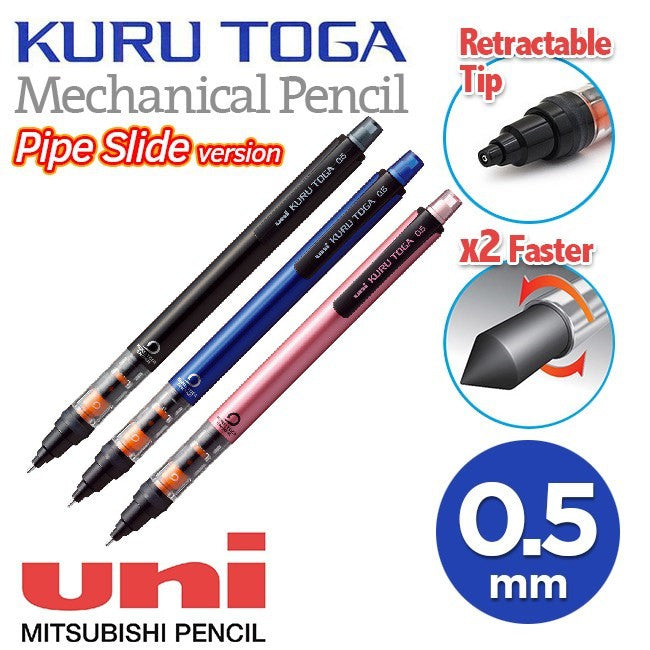 Uni Kuru Toga Pipe Slide Automatic Lead Rotation Mechanical Pencil