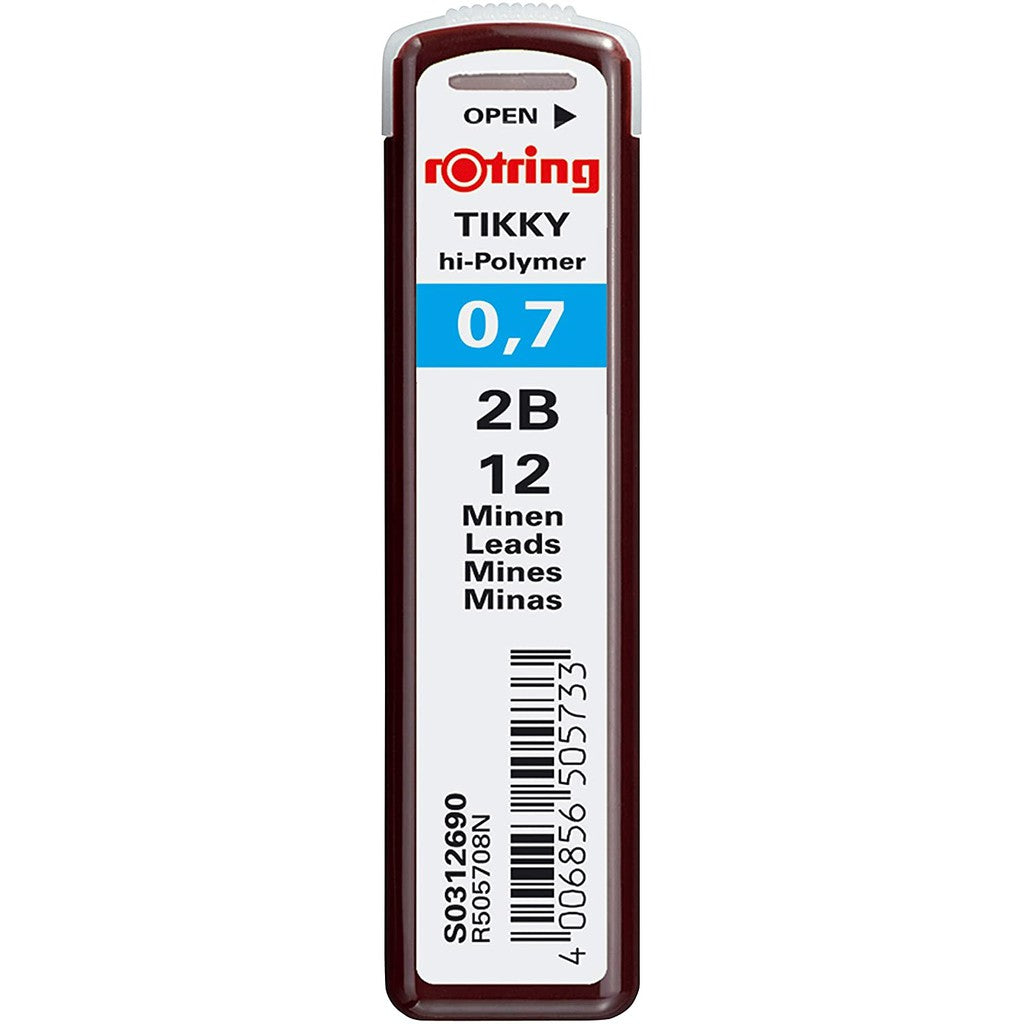 Rotring Tikky Hi-Polymer Pencil Lead (0.3 0.35 0.5 0.7 0.9 1.0 2.0 mm 2H H HB B 2B)