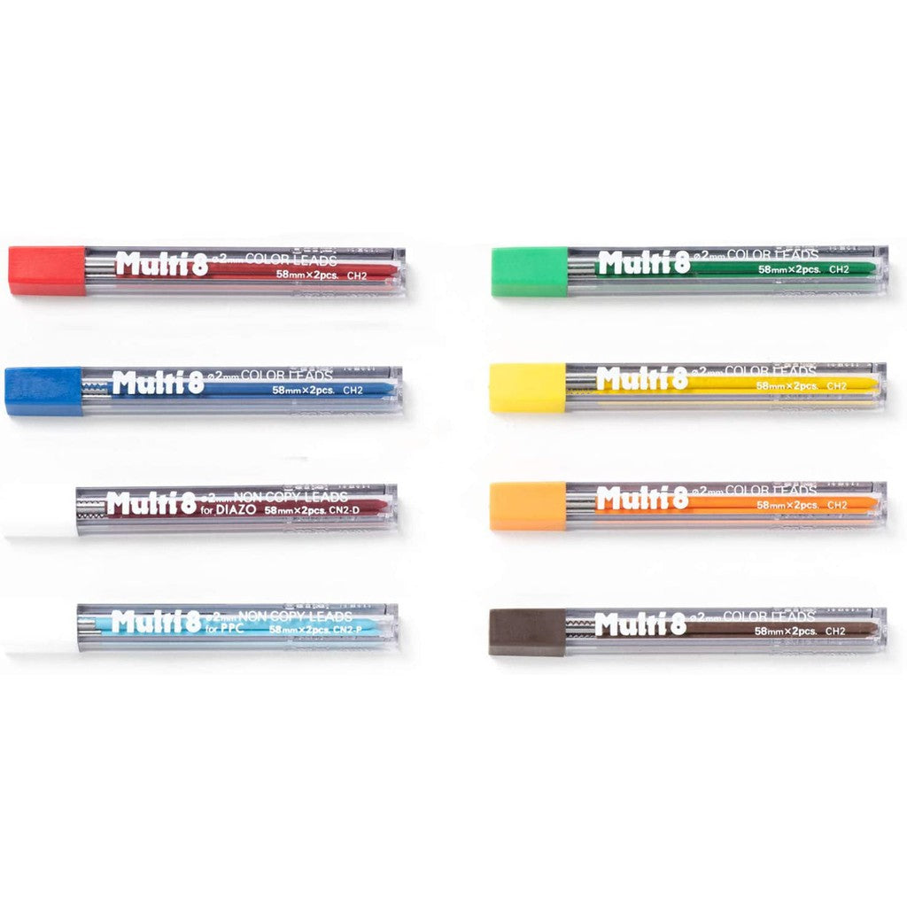 Pentel Multi8, Multi Color Pencil, 8 Multi Color 2mm Lead. Holder only or Set PH802