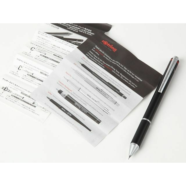rOtring Trio 3in1 / Quattro 4in1 Gravity Mechanism Multi Function Pen Graphite