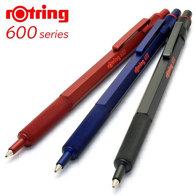 rOtring 600 Special Color Edition Full Metal Drafting Pencil (0.5 mm), Ballpoint Pen, Blue / Red / Green rotring