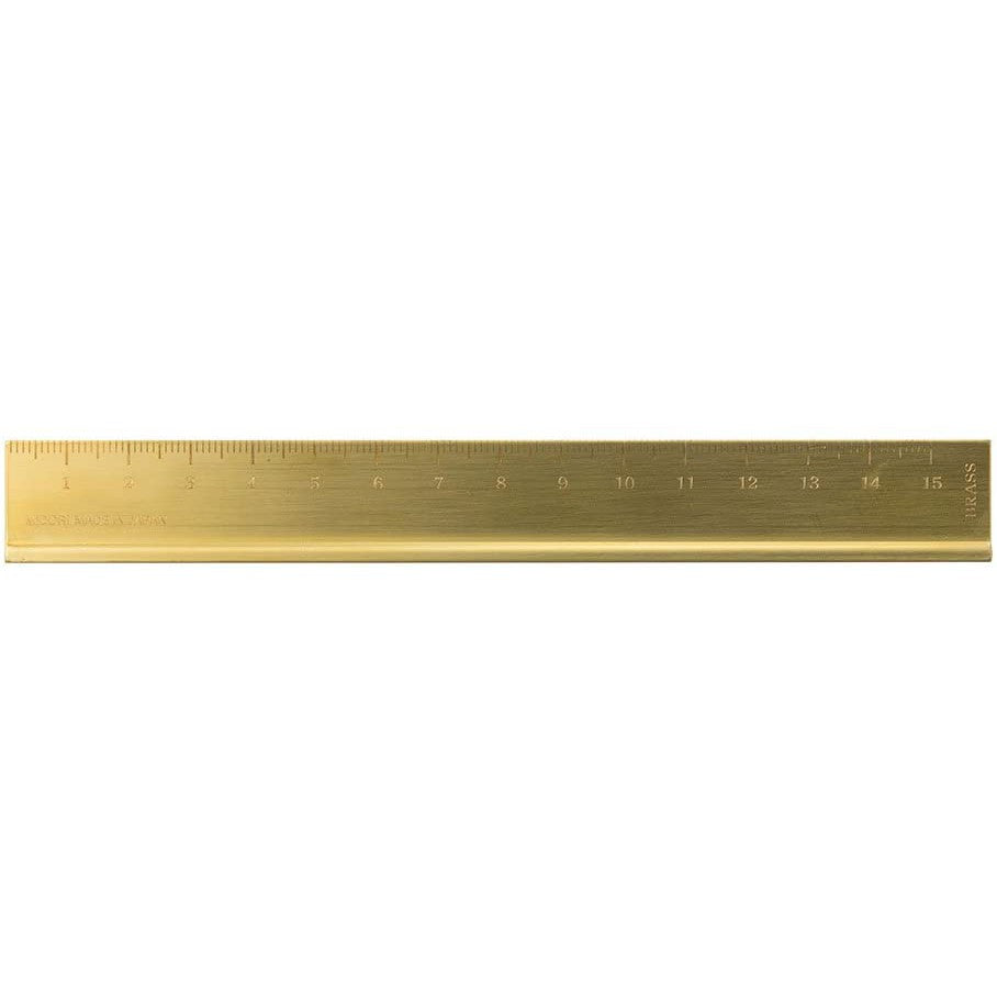 Midori Premium Brass Ruler 15cm Made in Japan