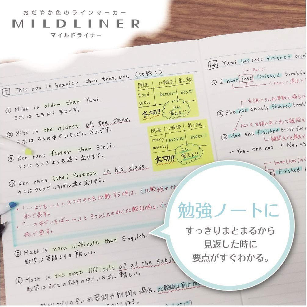 Zebra Mildliner Double Sided Highlighter Set Green Pack
