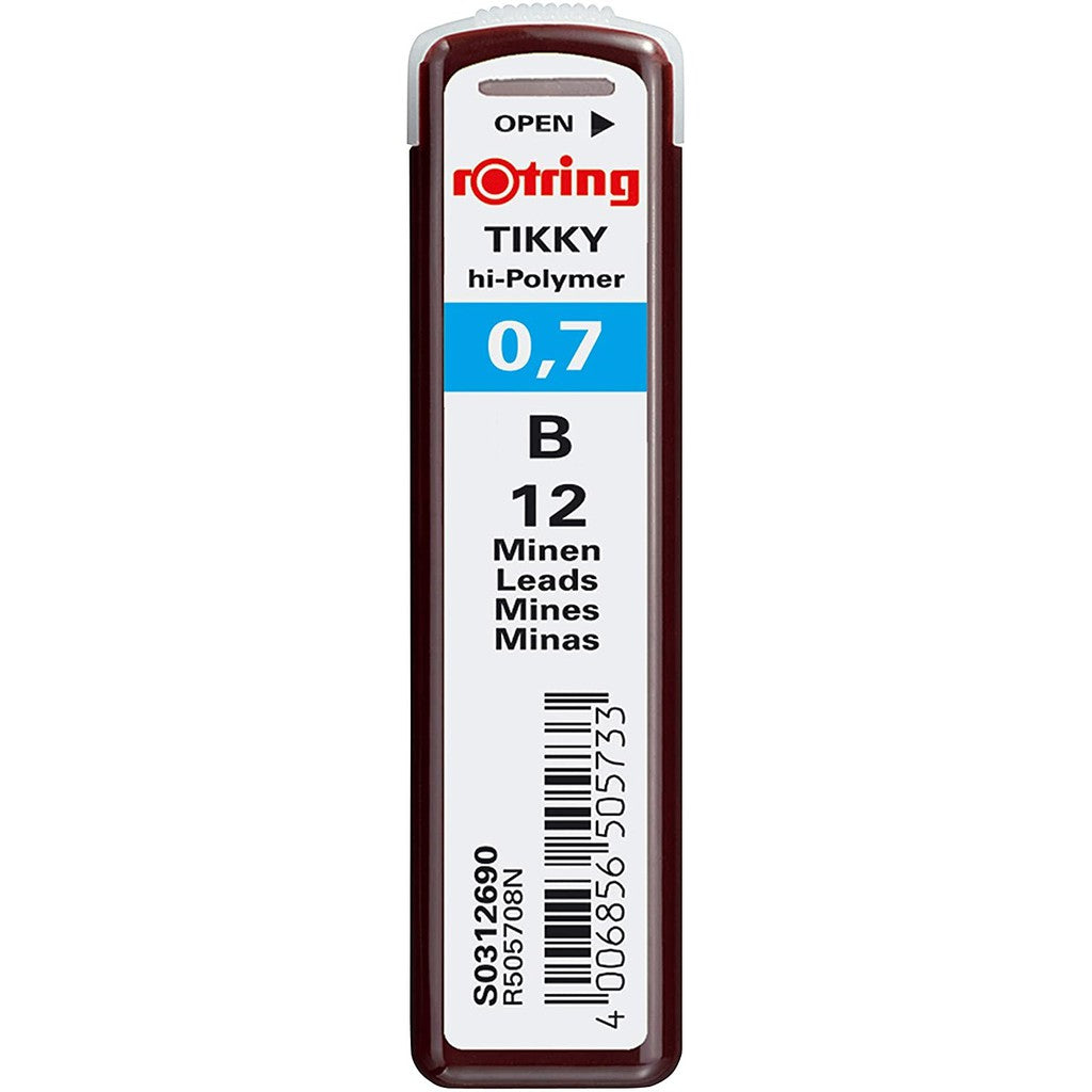 Rotring Tikky Hi-Polymer Pencil Lead (0.3 0.35 0.5 0.7 0.9 1.0 2.0 mm 2H H HB B 2B)
