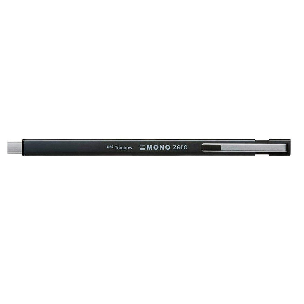 Tombow Mono Zero Metal Type EH-KUMS Retractable Eraser - Silver