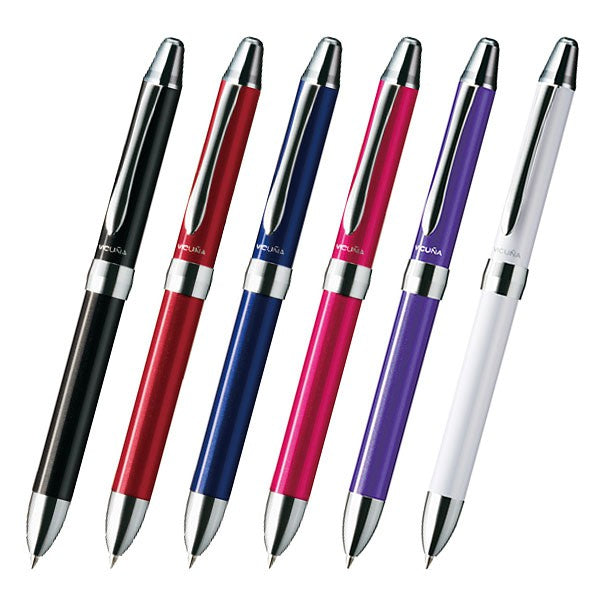 Pentel Vicuna EX - 2 Color (Black/Red) 0.7 mm Ballpoint Multi Pen + 0.5mm Pencil