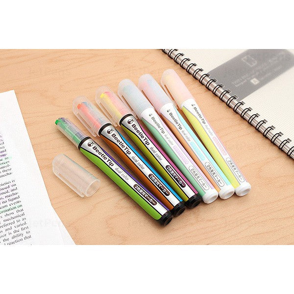 Kokuyo Beetle Tip Dual Color Highlighter Marker (3pcs pack) PM-L303/PM-L313