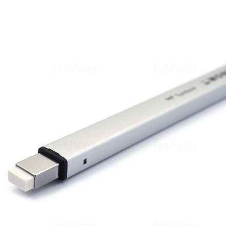 Tombow Mono Zero Metal Type EH-KUMS Retractable Eraser - Silver