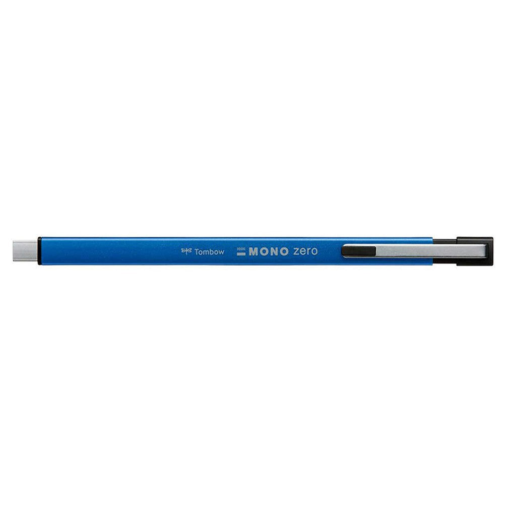 Tombow Mono Zero Metal Type EH-KUMS Retractable Eraser - Silver