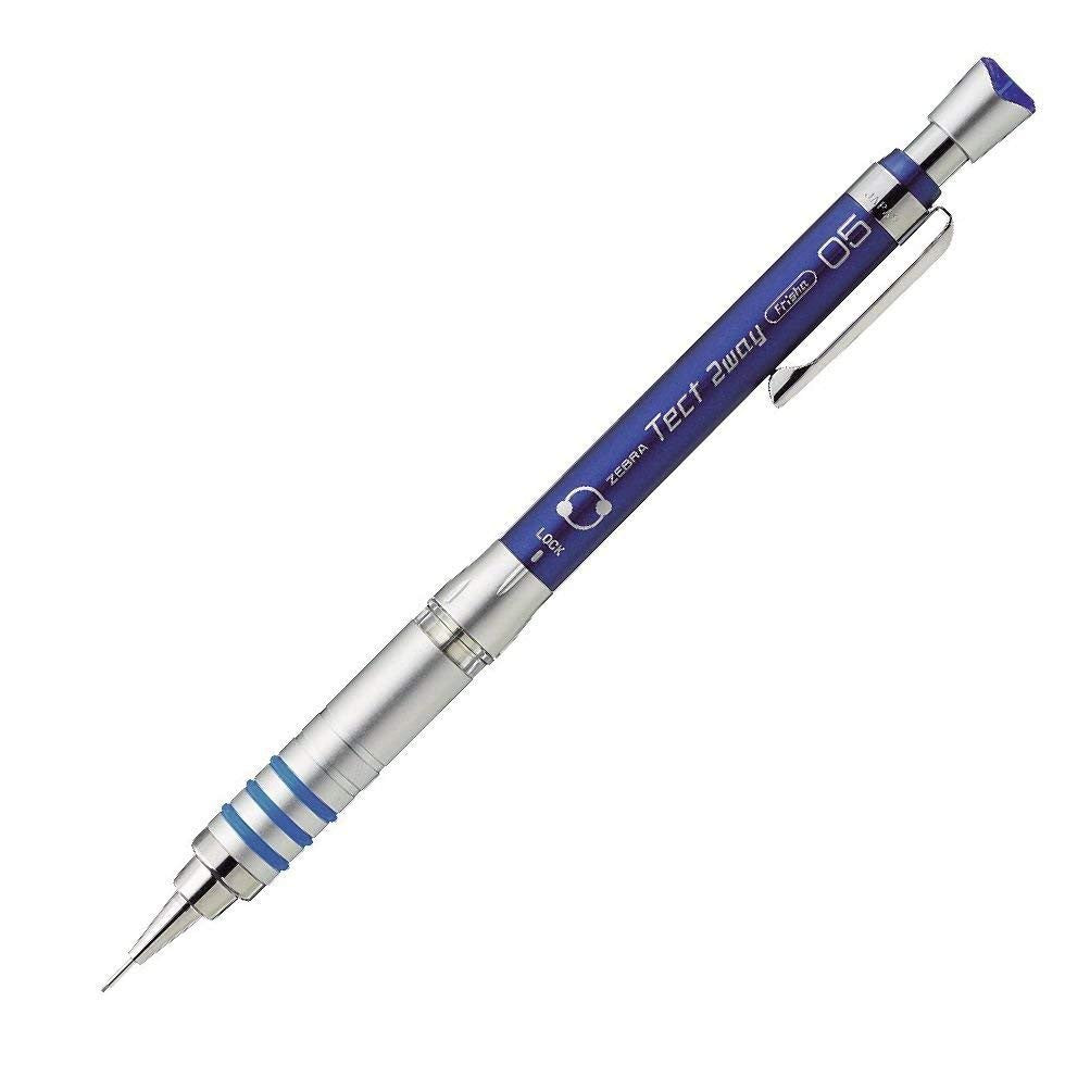 Zebra Metal Grip Tect 2way 0.5mm (Shake+Press) Dual Function Drafting Mechanical Pencil