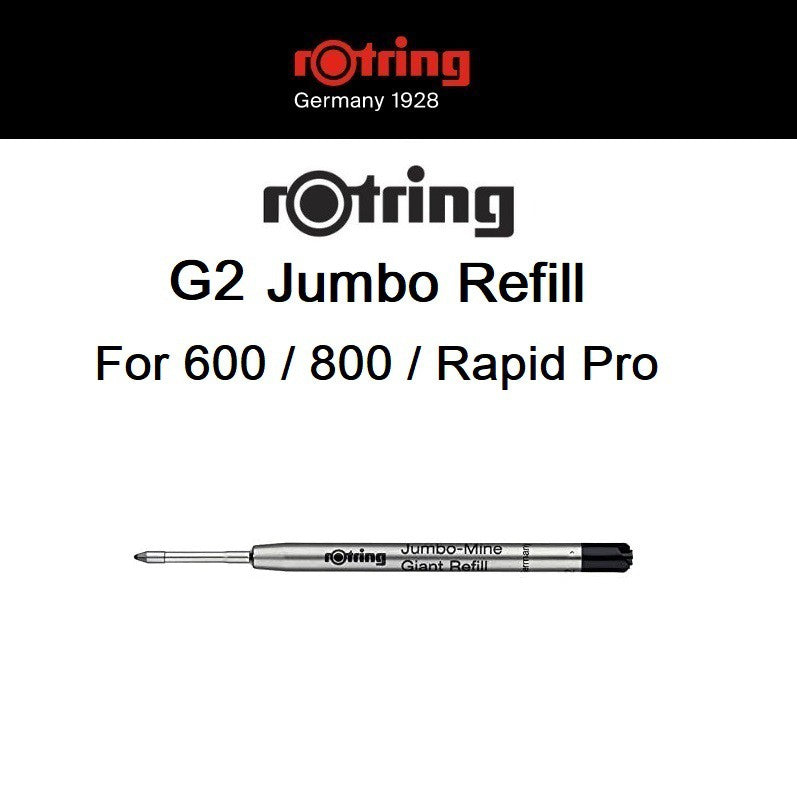 Refill for rOtring Pen for 600 800 Rapid Pro series Jumbo Giant, Black, S0 195-390 G2