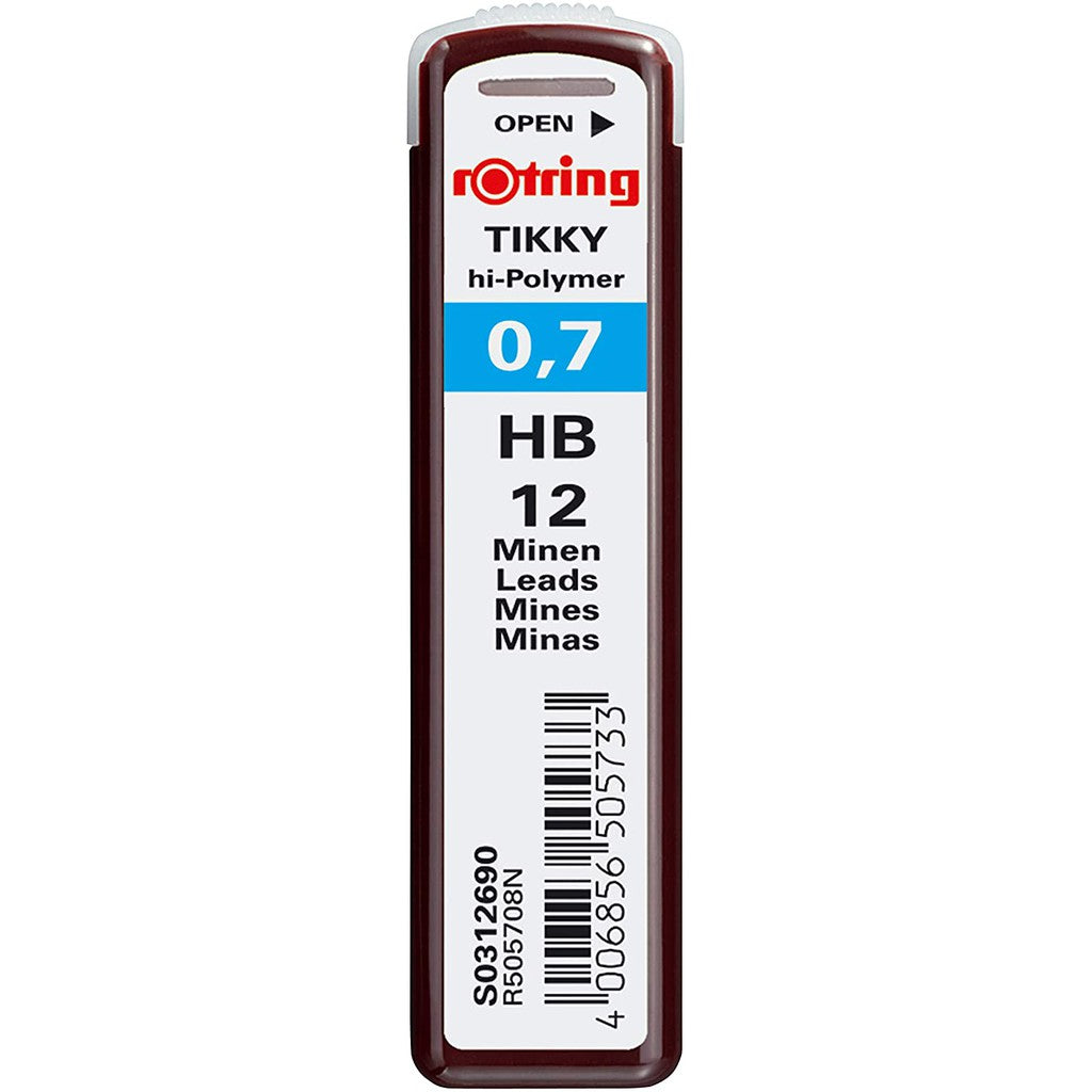 Rotring Tikky Hi-Polymer Pencil Lead (0.3 0.35 0.5 0.7 0.9 1.0 2.0 mm 2H H HB B 2B)