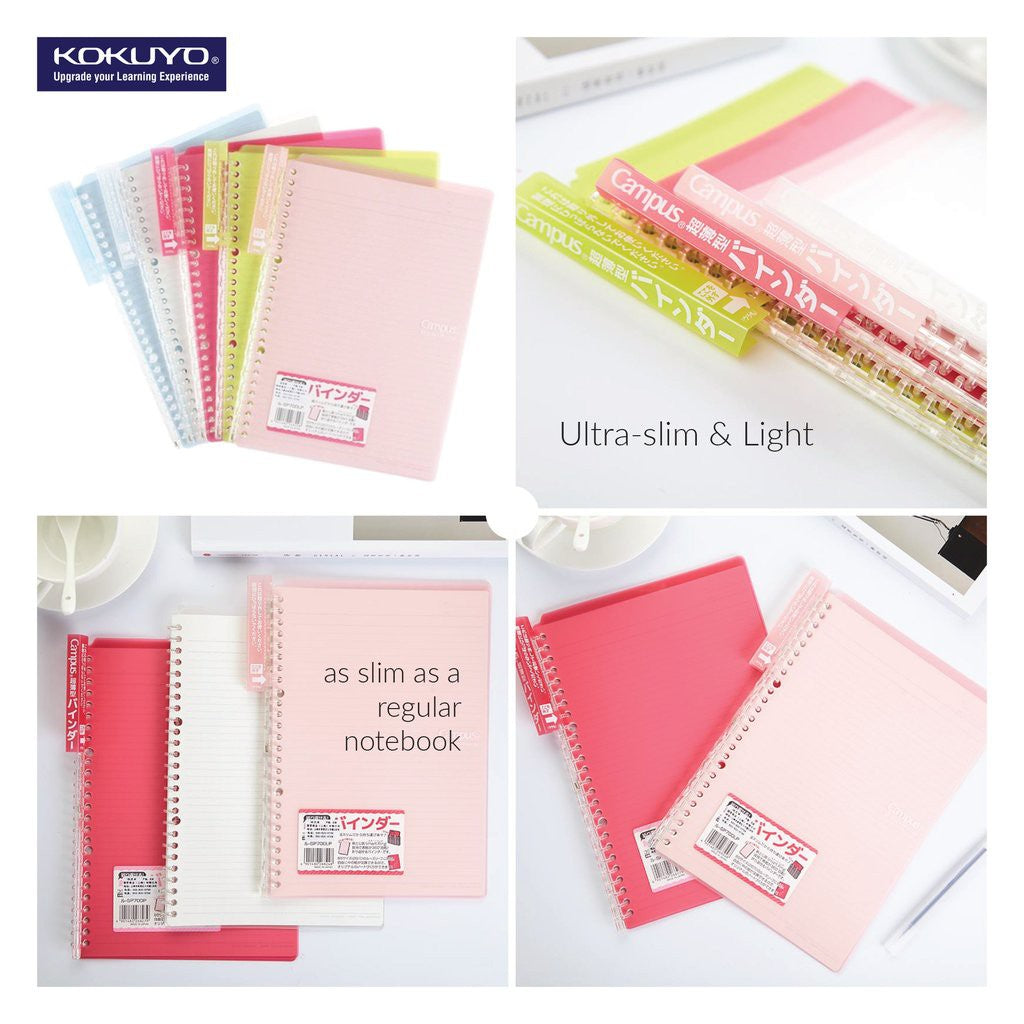 Kokuyo Campus Smart Ring A5 25 Sheets Binder Refillable Notebook RU-SP130N Slim