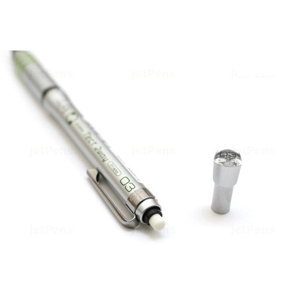 Zebra Metal Grip Tect 2way 0.3mm (Shake+Press) Dual Function Drafting Mechanical Pencil