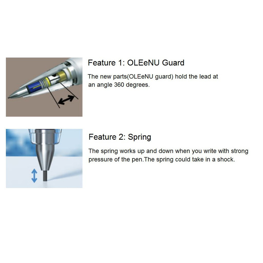 Platinum OLEeNU Lead Breakage Prevention Mechanical Pencil (0.5mm)