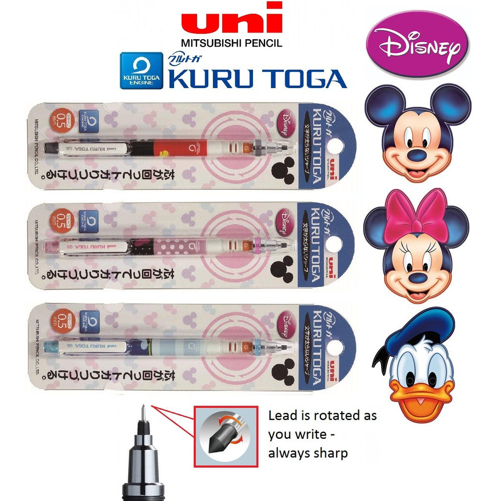 Uni Kuru Toga Disney Edition - Automatic Lead Rotation Mechanical Pencil