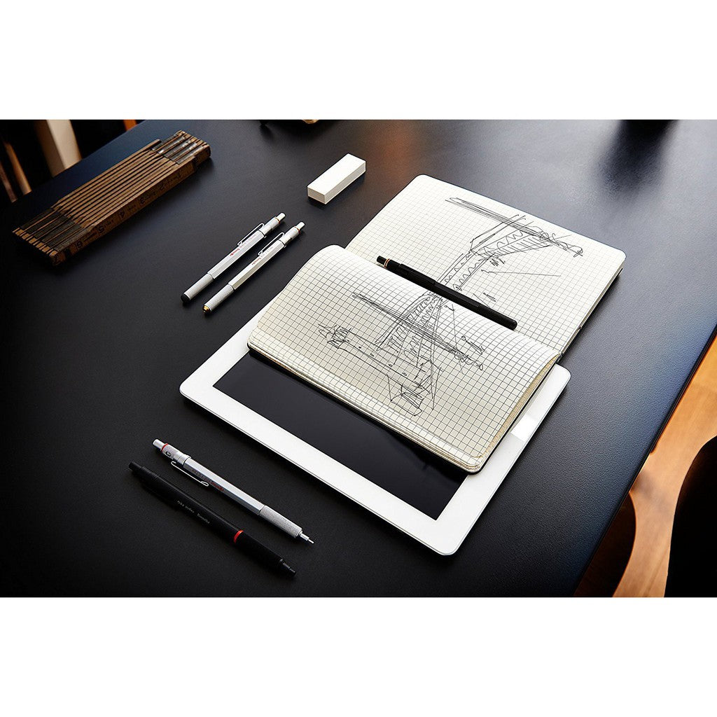 rOtring 600 Full Metal Drafting Pencil (0.3, 0.5, 0.7, 2.0 mm) Ballpoint Pen (1.0 mm) rotring