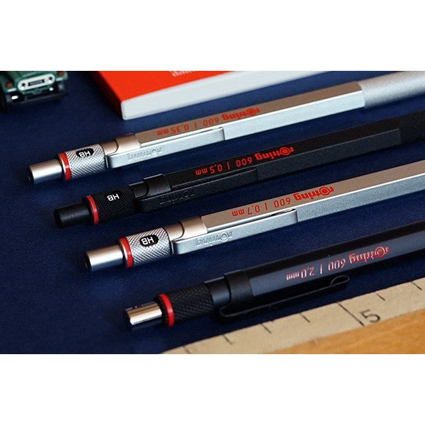 rOtring 600 Full Metal Drafting Pencil (0.3, 0.5, 0.7, 2.0 mm) Ballpoint Pen (1.0 mm) rotring
