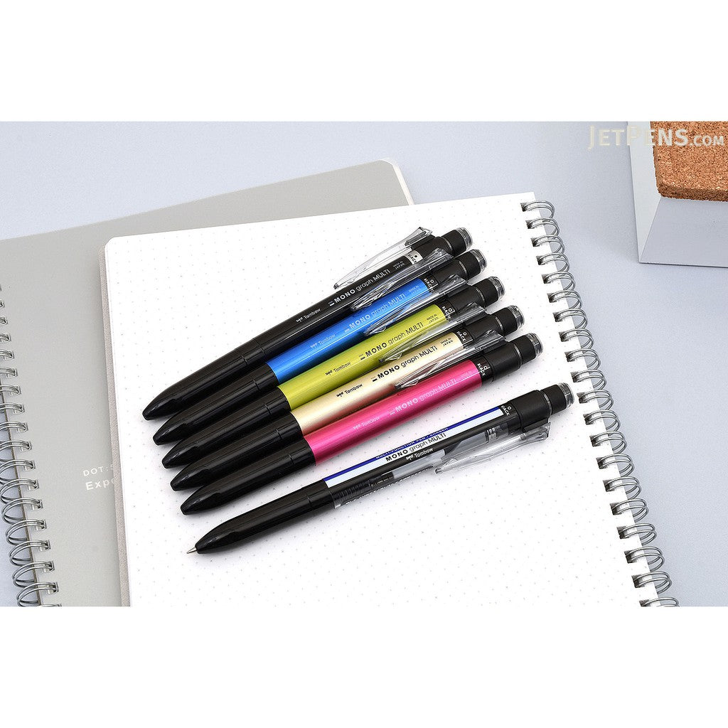 Tombow Mono Graph Multi -2 Color Pen + Mechanical Pencil + Twist Eraser