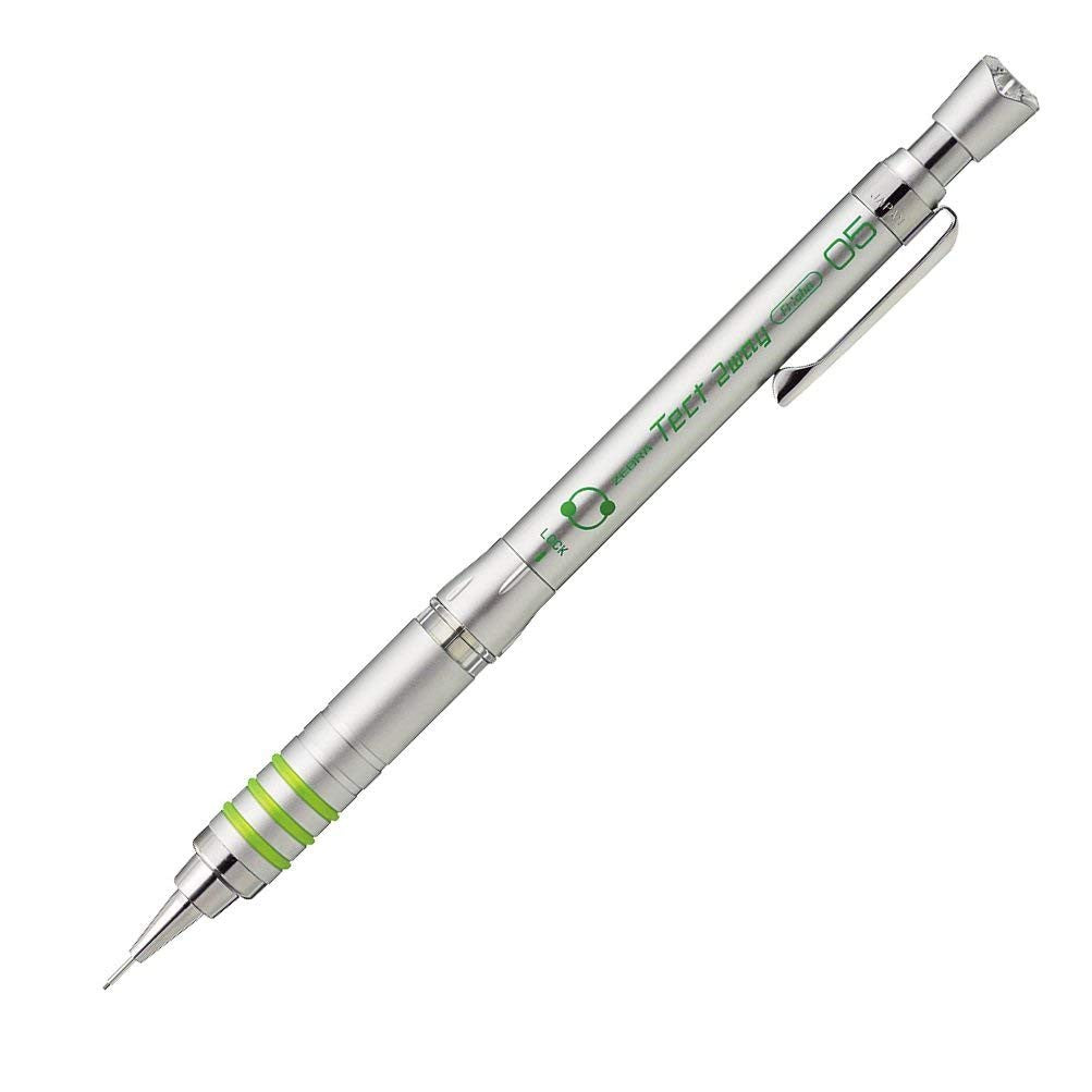 Zebra Metal Grip Tect 2way 0.5mm (Shake+Press) Dual Function Drafting Mechanical Pencil