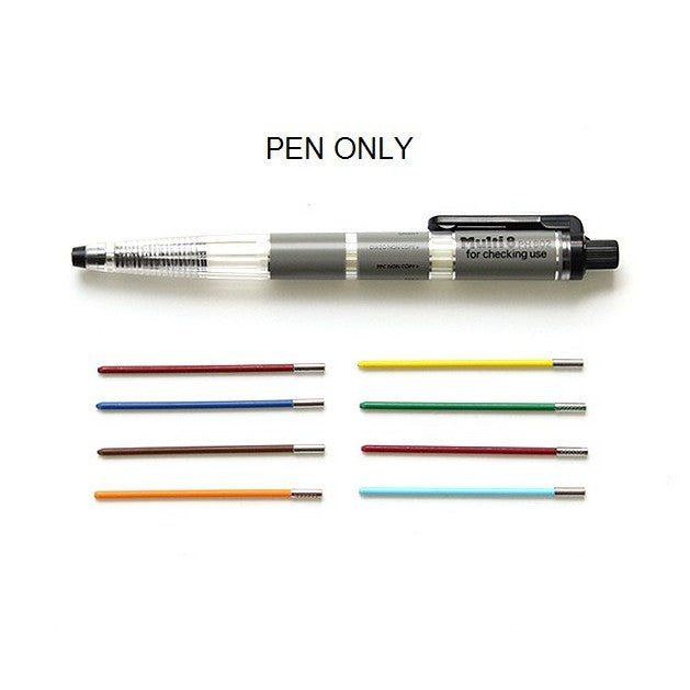Pentel Multi8, Multi Color Pencil, 8 Multi Color 2mm Lead. Holder only or Set PH802