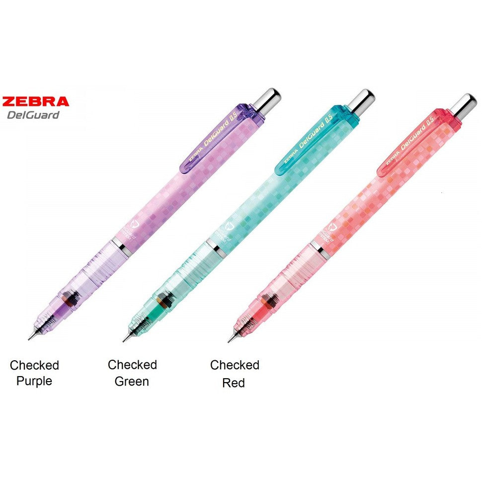Zebra DelGuard Checked Edition Anti-break Core Mechanical Pencil (0.5mm)