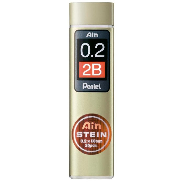 Pentel Ain Stein High Polymer Mechanical Pencil Lead- 0.2 mm, 0.4 mm 0.2/0.4mm