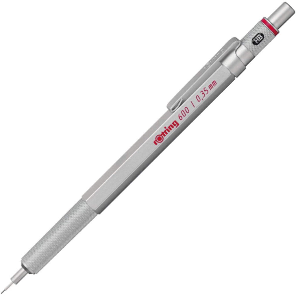 rOtring 600 Full Metal Drafting Pencil (0.3, 0.5, 0.7, 2.0 mm) Ballpoint Pen (1.0 mm) rotring