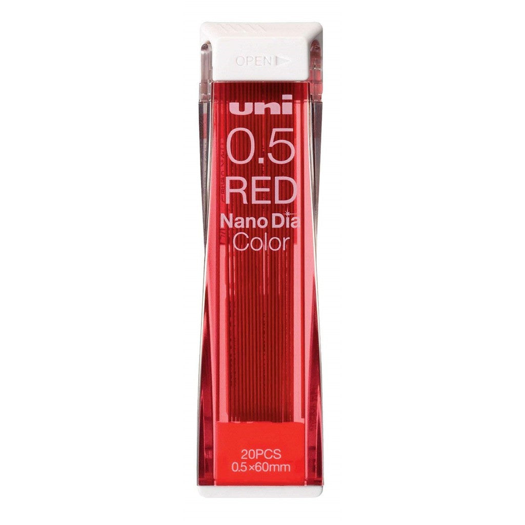 Uni Nano Diamond Color Erasable Lead - 0.5 mm - Orange Green Red Mint Blue Pink