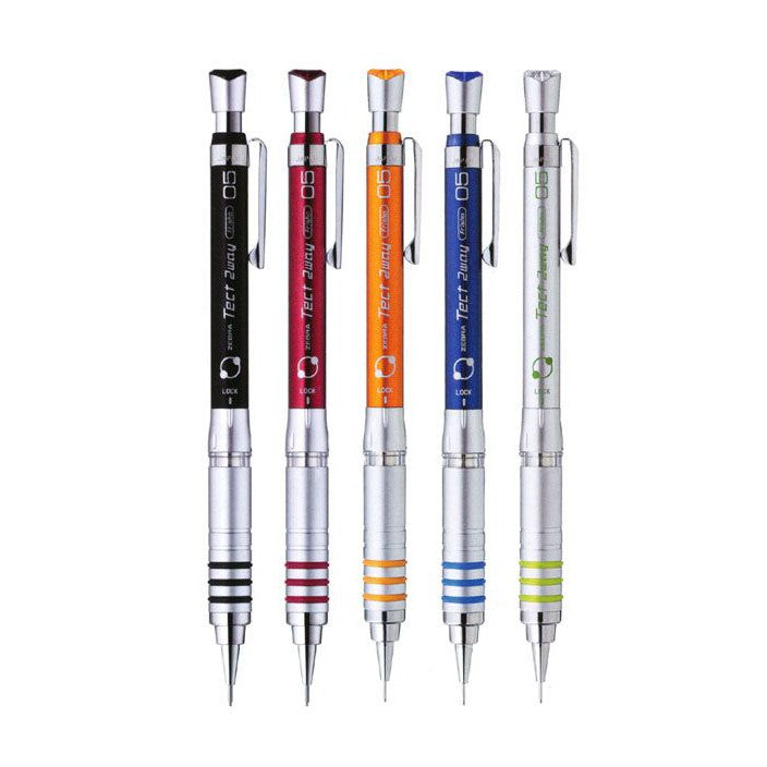 Zebra Metal Grip Tect 2way 0.5mm (Shake+Press) Dual Function Drafting Mechanical Pencil