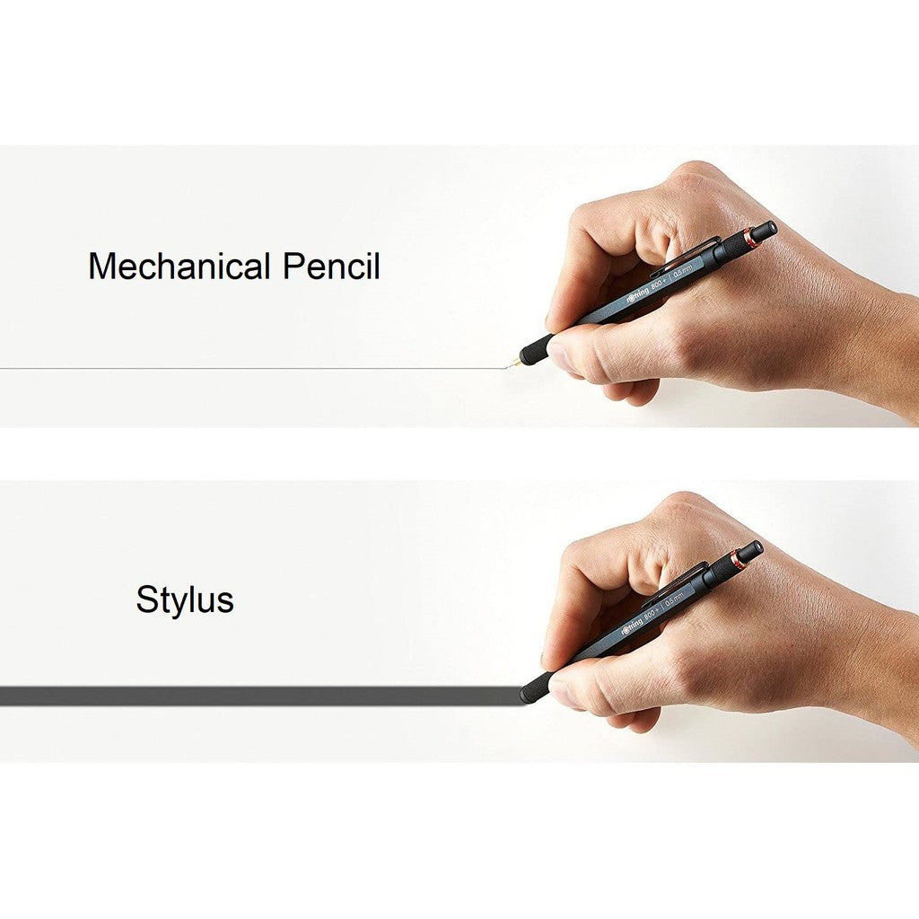 rOtring 800+ Mechanical Pencil + Stylus (Mech Pencil 0.5mm, 0.7mm) Ipad Iphone Android Tab rotring