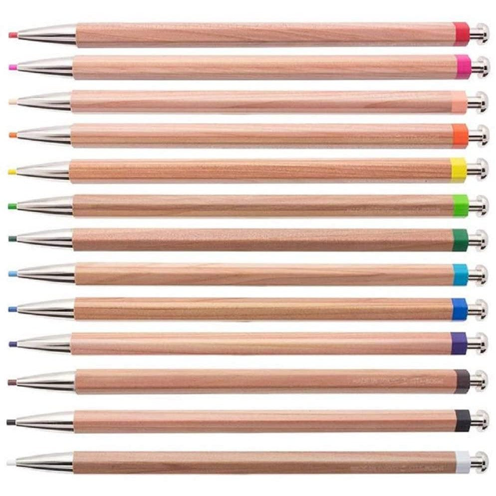 Limited Edition 70th Anniversary Release Kitaboshi 2mm Color Mechanical Pencil Lead Holder Set