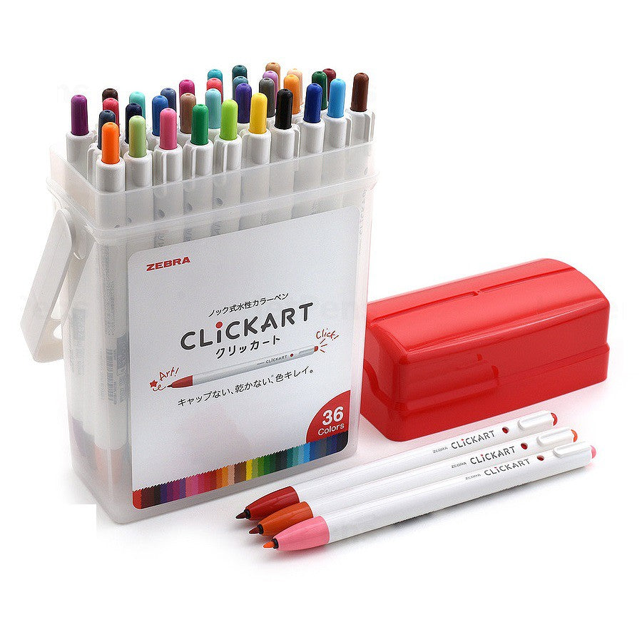 Zebra ClickArt Pen Fine Liner Marker Water Based Set 12pcs 36pcs 48 pcs limited edition Click Art